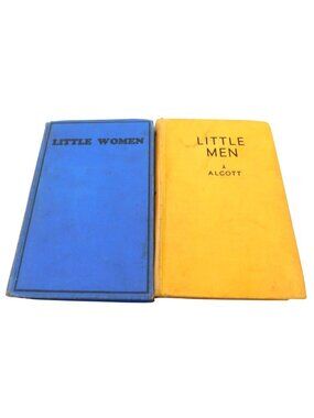 Little Women & Little Men Louisa May Alcott Hardcover Vintage Set 1928